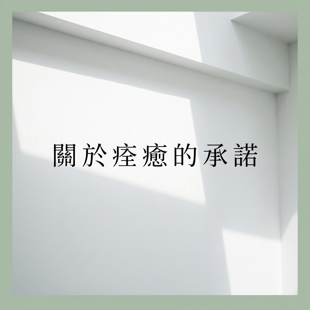 關於痊癒的承諾 專輯封面