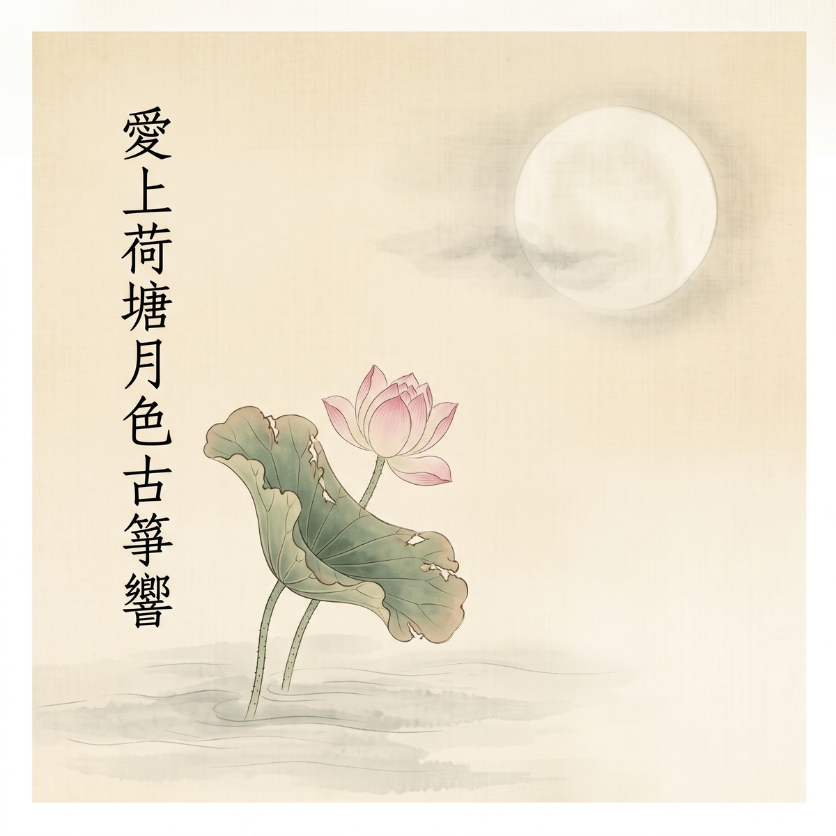 愛上荷塘月色古箏響 專輯封面