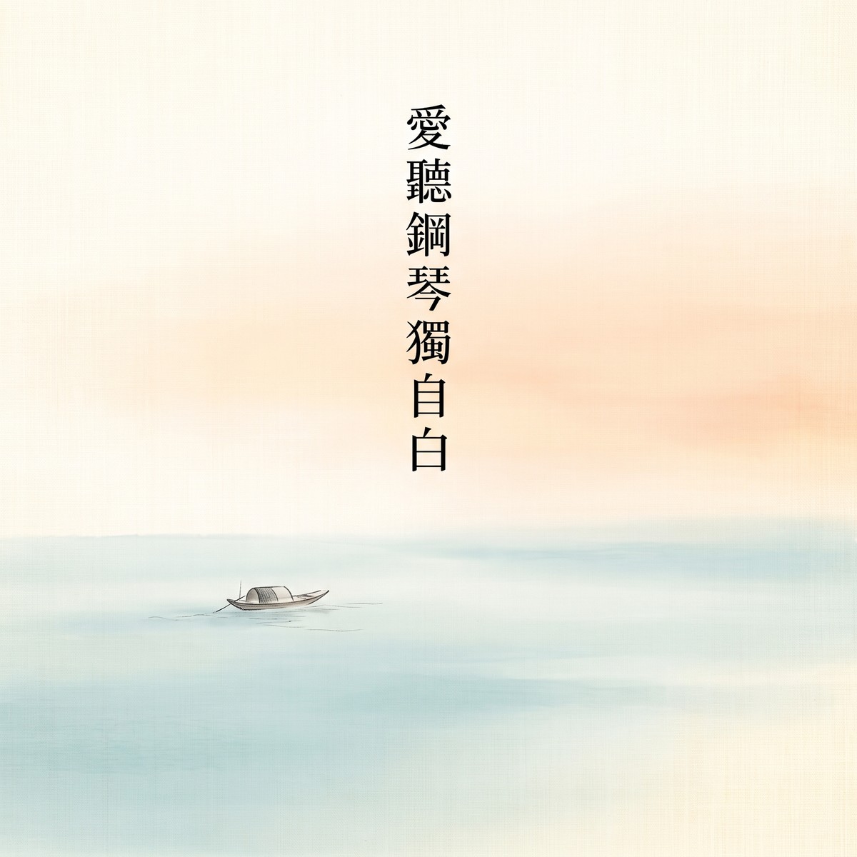 愛聽鋼琴獨自白 專輯封面