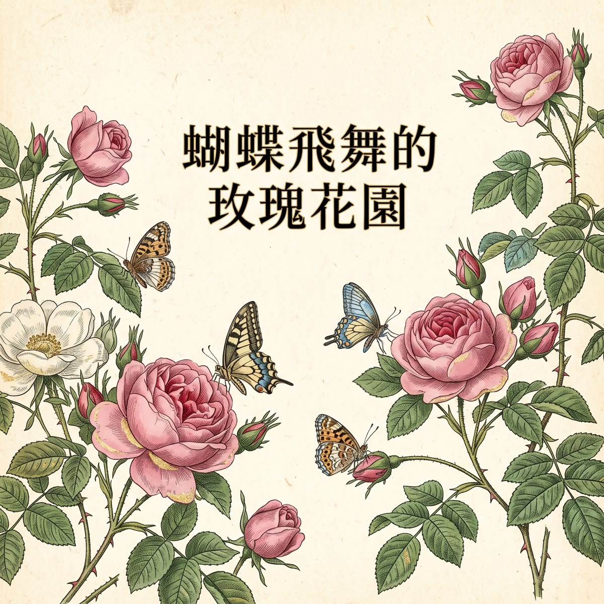 蝴蝶飛舞的玫瑰花園 專輯封面