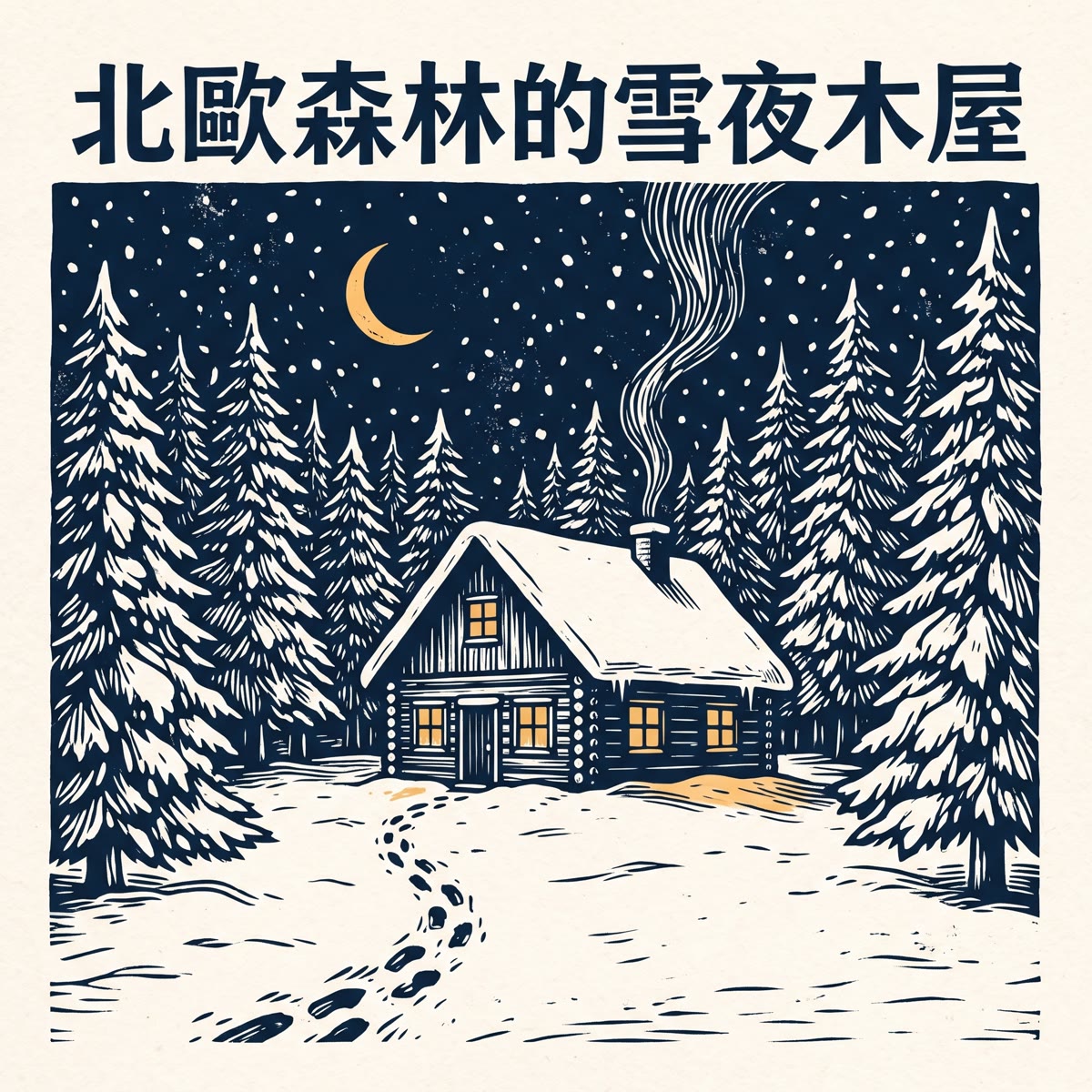 北歐森林的雪夜木屋 專輯封面