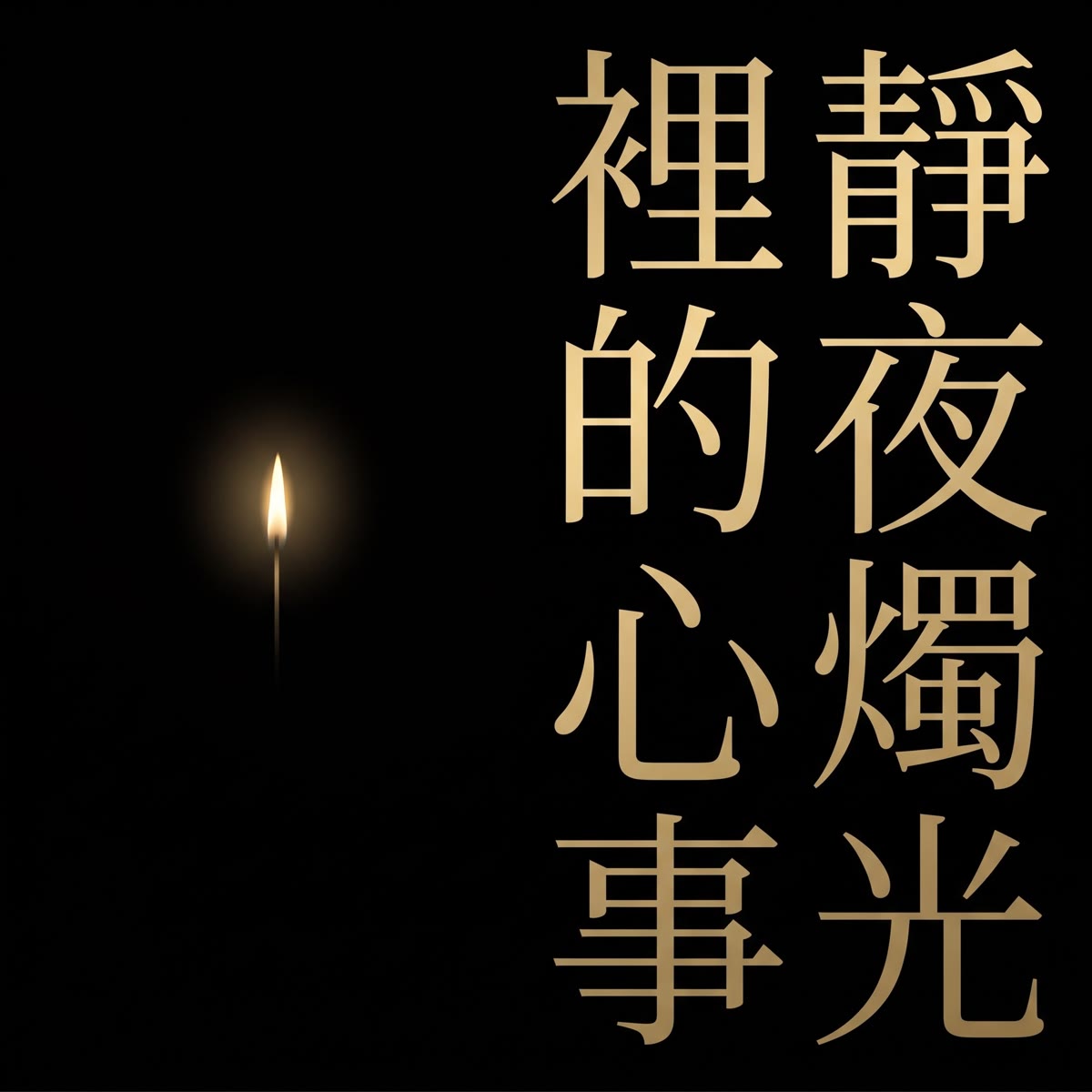 靜夜燭光裡的心事 專輯封面