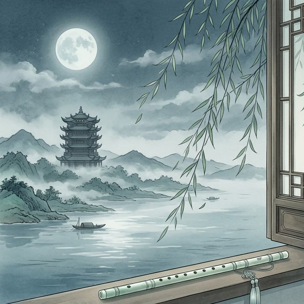 純愛玉笛穿殘夜 專輯封面